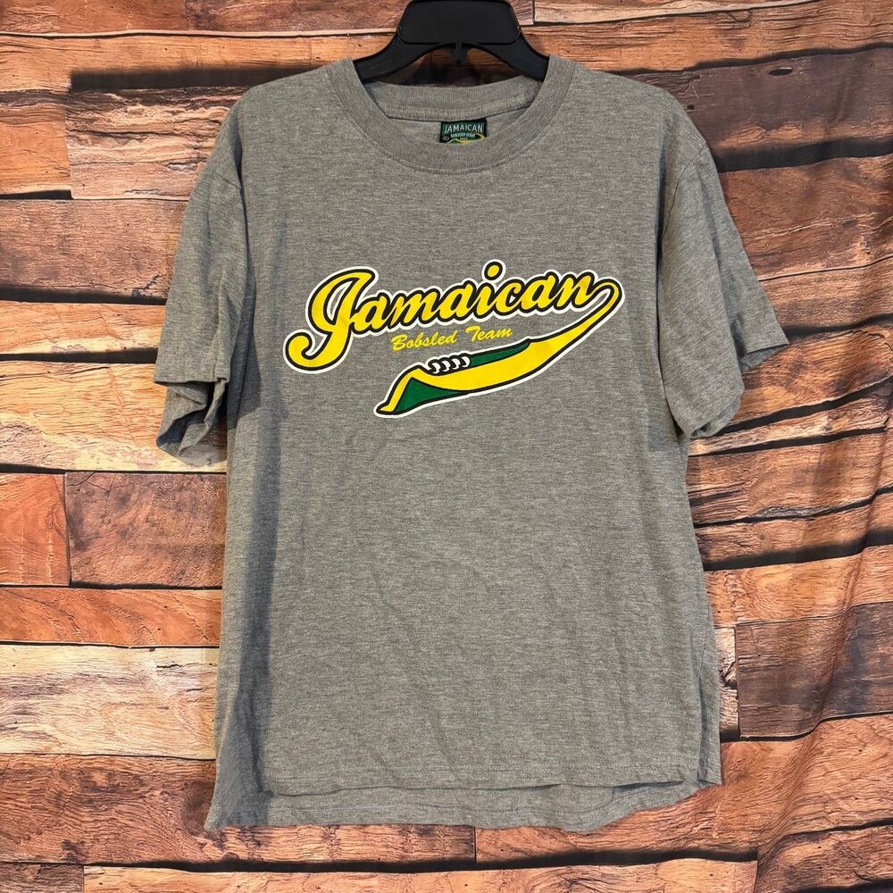 JAMAICAN BOBSLED TEAM T-Shirt Men’s Gray XL 100% Cotton Graphic Tee